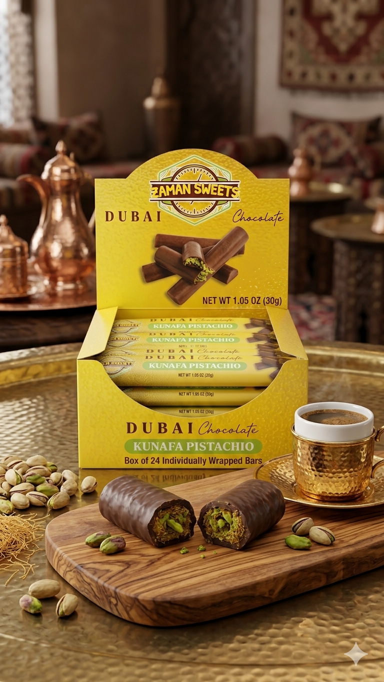 Box of 24ct Mini Dubai Chocolate Bars